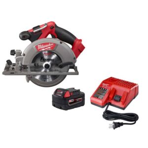 48-59-1850-2730-20 M18 FUEL 18-Volt Lithium-Ion Brushless Cordless 6-1/2 in. Circular Saw w/5.0Ah Battery Starter Kit