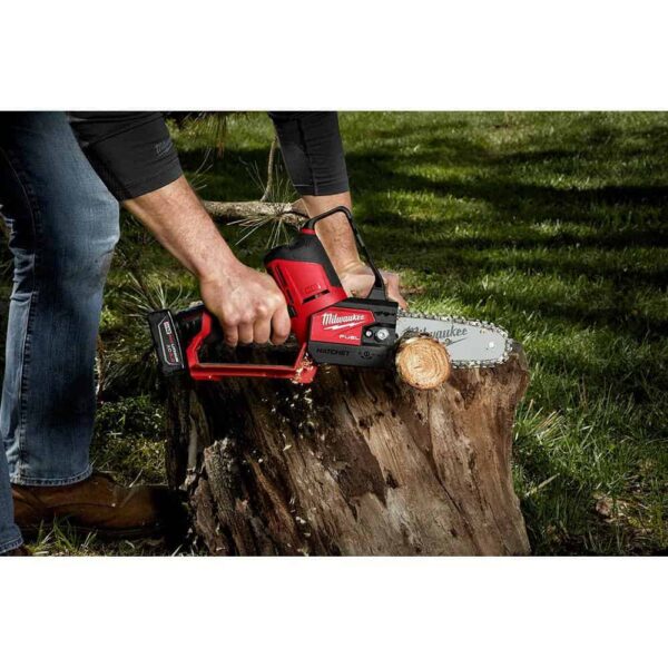2527-21-48-11-2460 M12 FUEL 12V Lithium-Ion Brushless Battery 6 in. HATCHET Chainsaw Kit with 6.0 Ah and 4.0 Ah Battery, Charger - Image 13