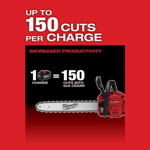 M18 FUEL 16 in. 18-Volt Lithium-Ion Brushless Cordless Chainsaw and Blower Combo Kit (2-Tool) - Image 7
