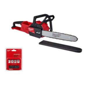 M18 FUEL 16 in. 18V Lithium-Ion Brushless Battery Chainsaw (Tool-Only) with Replacement 16 in. Chainsaw Chain