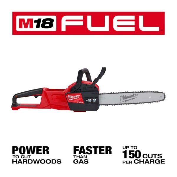 2727-20C M18 FUEL 14 in. 18V Lithium-Ion Brushless Battery Chainsaw (Tool-Only) - Image 2