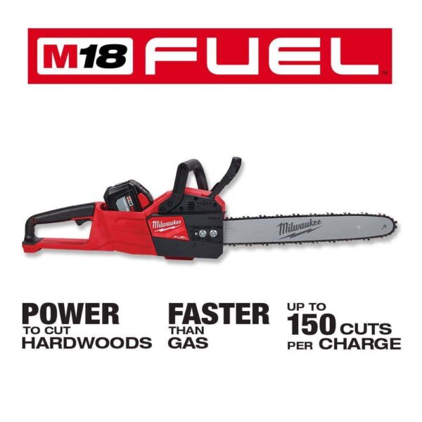 2727-21HDP M18 FUEL 16 in. 18V Lithium-Ion Brushless Battery Chainsaw Kit with M18 GEN II FUEL Blower - Image 3