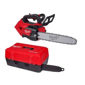 M18 FUEL 14 in. 18V Lithium-Ion Brushless Cordless Battery Top Handle Chainsaw with Top Handle Chainsaw Carrying Case
