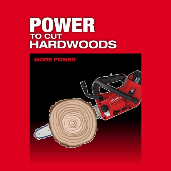 2826-20T M18 FUEL 14 in. 18V Lithium-Ion Brushless Cordless Battery Top Handle Chainsaw (Tool Only) - Image 6
