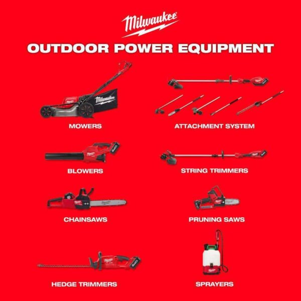 M18 FUEL 8 in. 18V Lithium-Ion Brushless Electric Battery Chainsaw 8 in. HATCHET Pruning Saw with Two 8 in. Saw Chain - Image 8