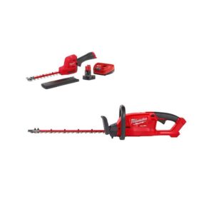 M12 FUEL 8 in. 12V Lithium-Ion Brushless Cordless Hedge Trimmer Kit with M18 FUEL 18 in. Hedge Trimmer (2-Tool)