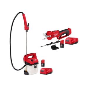 M12 FUEL 12V Brushless Cordless Brushless Cordless Pruner w/M12 1 Gal. Handheld Sprayer, (2) 2.0 Ah Battery, Charger