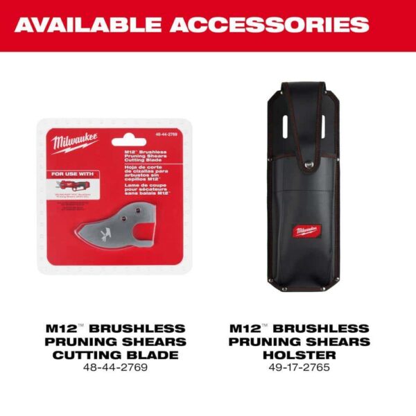M12 FUEL 12V Brushless Cordless Brushless Cordless Pruner w/M12 1 Gal. Handheld Sprayer, (2) 2.0 Ah Battery, Charger - Image 13