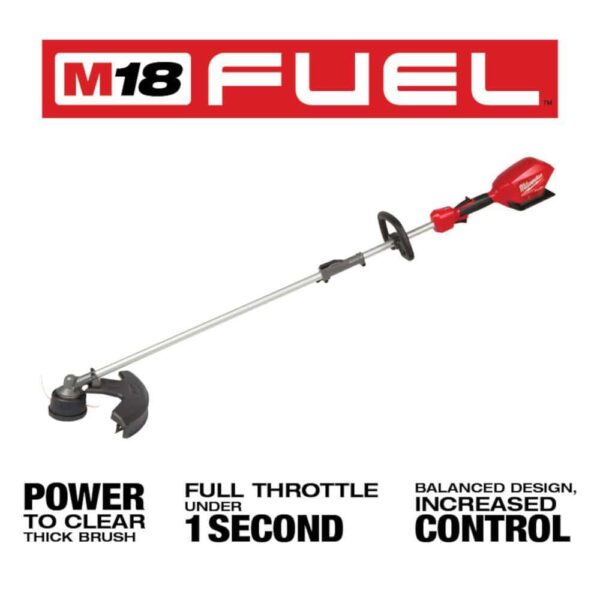 M18 FUEL 24 in. 18V Lithium-Ion Brushless Cordless Hedge Trimmer w/M18 FUEL QUIK-LOK String Trimmer (2-Tool) - Image 4