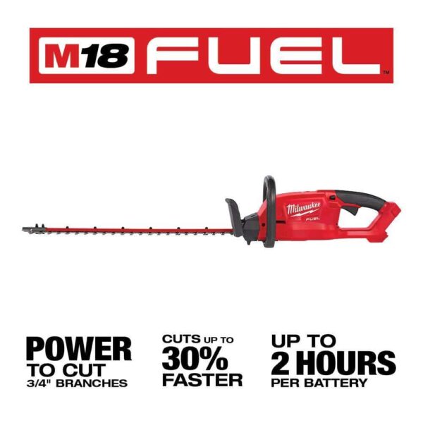 2726-20-48-11-1850 M18 FUEL 18V Lithium-Ion Brushless Cordless Hedge Trimmer W/ M18 5.0Ah Battery - Image 5