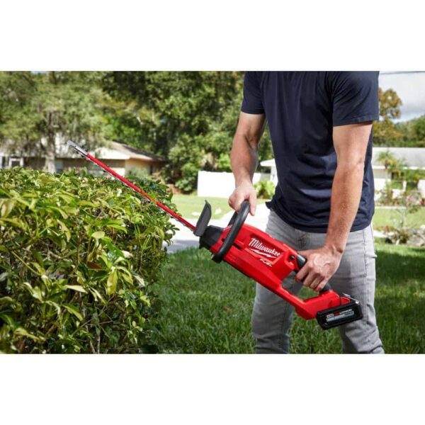 M18 FUEL 18 in. 18V Lithium-Ion Cordless Brushless Hedge Trimmer with String Trimmer w/Quik-Lok Combo (2-Tool) - Image 9