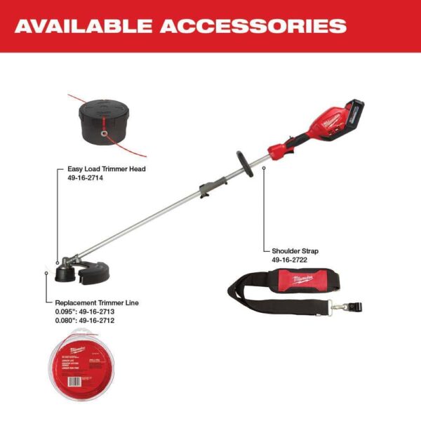 M18 FUEL 18 in. 18V Lithium-Ion Cordless Brushless Hedge Trimmer with String Trimmer w/Quik-Lok Combo (2-Tool) - Image 13
