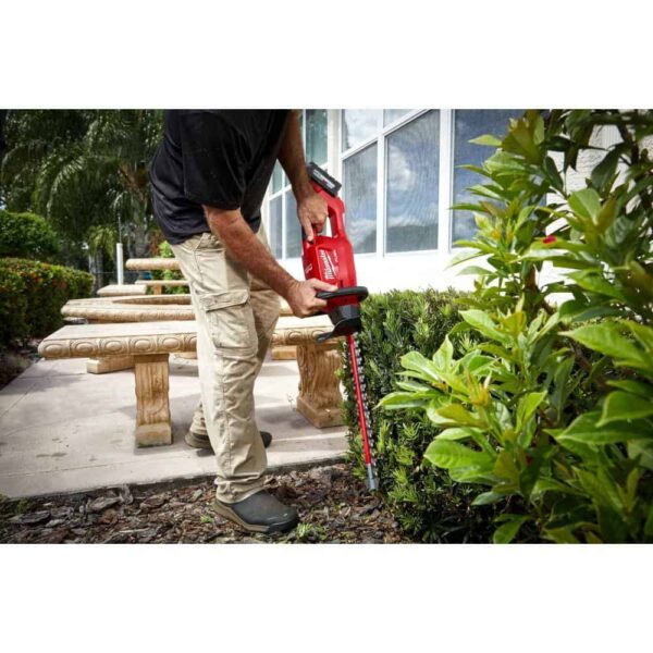 M18 FUEL 18 in. 18V Lithium-Ion Cordless Brushless Hedge Trimmer with String Trimmer w/Quik-Lok Combo (2-Tool) - Image 11