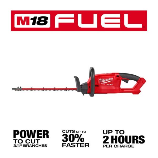 M18 FUEL 18 in. 18V Lithium-Ion Brushless Cordless Hedge Trimmer with M18 FUEL 8 in. HATCHET Pruning Saw (2-Tool) - Image 2