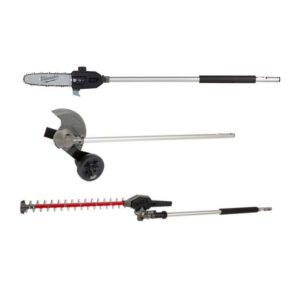 M18 FUEL QUIK-LOK 10 in. Pole Saw Attachment, 8 in. Edger Attachment and Hedge Trimmer Attachment (3-Tool)