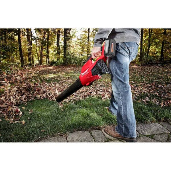M18 FUEL 120 MPH 450 CFM 18V Lithium-Ion Brushless Cordless Handheld Blower with M18 FUEL Sawzall and 5.0 Ah Battery - Image 11