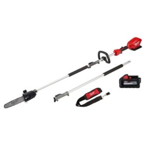 M18 FUEL 10 in. 18V Lithium-Ion Brushless Electric Cordless Pole Saw with QUIK-LOK and 6.0 Ah High Output Battery