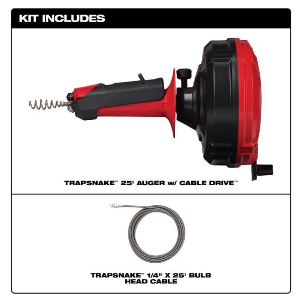 49-16-2573 Trap Snake Auger Drain Cleaning Kit - Image 14