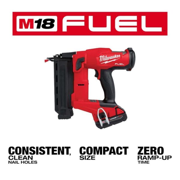 2746-21CT M18 FUEL GEN II 18-Volt 18-Gauge Lithium-Ion Brushless Cordless Brad Nailer Kit with One 2.0 Ah Battery, Charger and Bag - Image 5