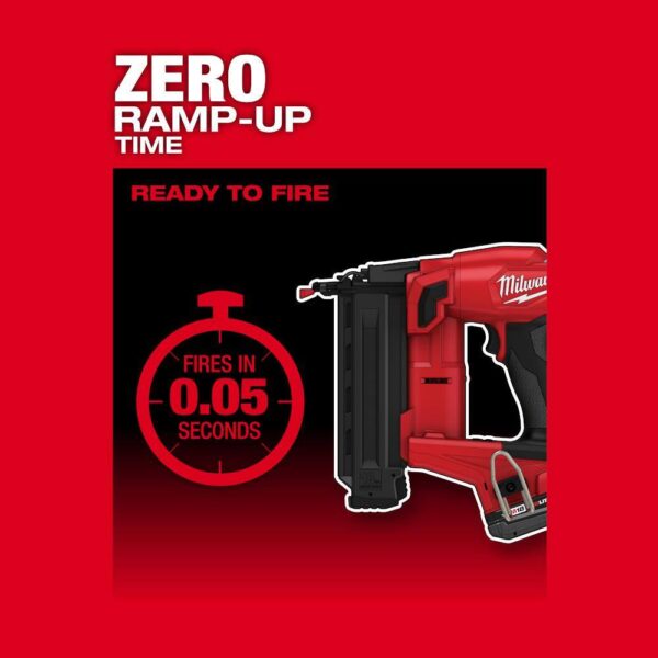 2746-21CT M18 FUEL GEN II 18-Volt 18-Gauge Lithium-Ion Brushless Cordless Brad Nailer Kit with One 2.0 Ah Battery, Charger and Bag - Image 8