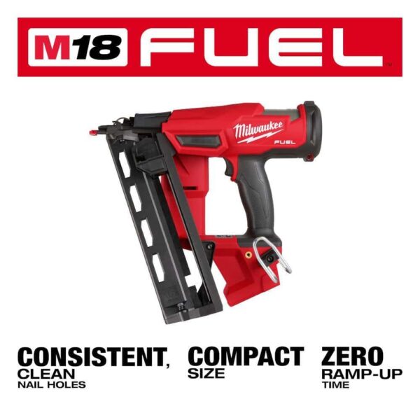 2841-20-2626-20 M18 FUEL 18-Volt Lithium-Ion Brushless Cordless Gen II 16-Gauge Angled Nailer with M18 Oscillating Multi-Tool - Image 5