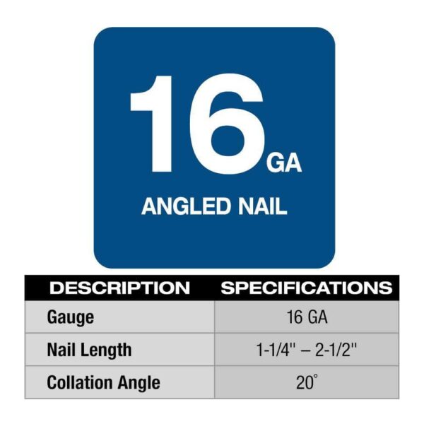 2841-20-2626-20 M18 FUEL 18-Volt Lithium-Ion Brushless Cordless Gen II 16-Gauge Angled Nailer with M18 Oscillating Multi-Tool - Image 2