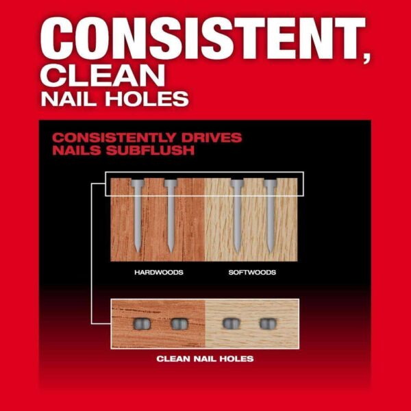 2841-20-48-73-2010 M18 FUEL 18-Volt Lithium-Ion Brushless Cordless Gen II 16GA Finish Nailer Tool-Only w/Clear Anti Scratch Safety Glasses - Image 6