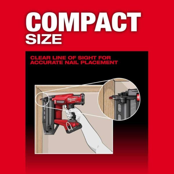 3020-20 M18 FUEL 18-Volt Lithium-Ion Brushless Cordless Gen ll 16-Gauge Straight Finish Nailer (Tool Only) - Image 7
