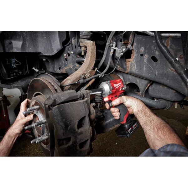 2446-21XC-2554-20 M12 12V Li-Ion Cordless Grease Gun Kit with Stubby 3/8 in. Impact Wrench, One 3.0 Ah Battery, Charger and Tool Bag - Image 7