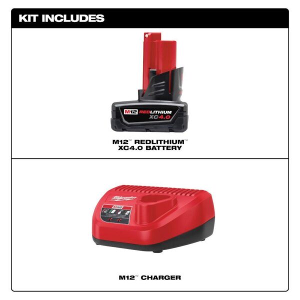 M12 12-Volt Lithium-Ion Cordless Grease Gun w/4.0 Ah Starter Kit - Image 2