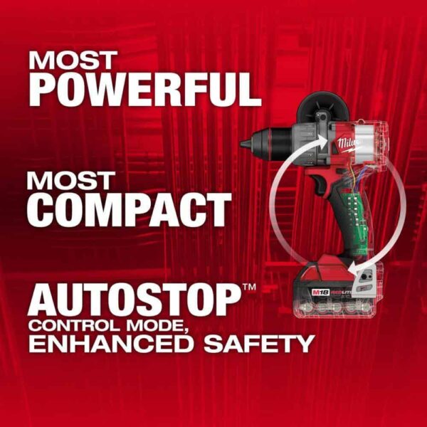 2904-22-2621-20 M18 Fuel 18-V Lithium-Ion Brushless Cordless 1/2 in. Hammer Drill Driver Kit with SAWZALL Reciprocating Saw - Image 2