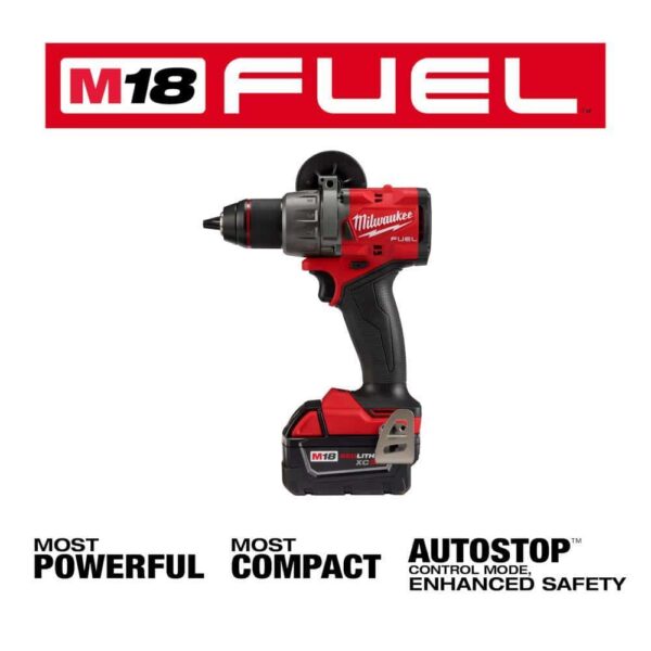 2904-22-48-11-1850 M18 Fuel 18-V Lithium-Ion Brushless Cordless 1/2 in. Hammer Drill Driver Kit with (3) 5.0 Ah Batteries and Hard Case - Image 5