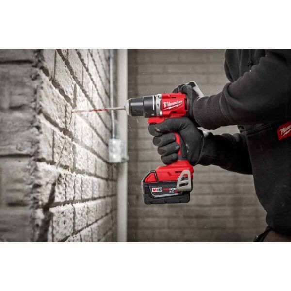 3602-20 M18 18V Lithium-Ion Brushless Cordless 1/2 in. Compact Hammer Drill/Driver (Tool-Only) - Image 7