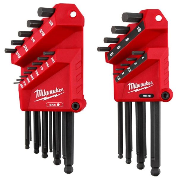 48-22-2187 Ball End SAE/Metric L- Key Set (22-Piece)
