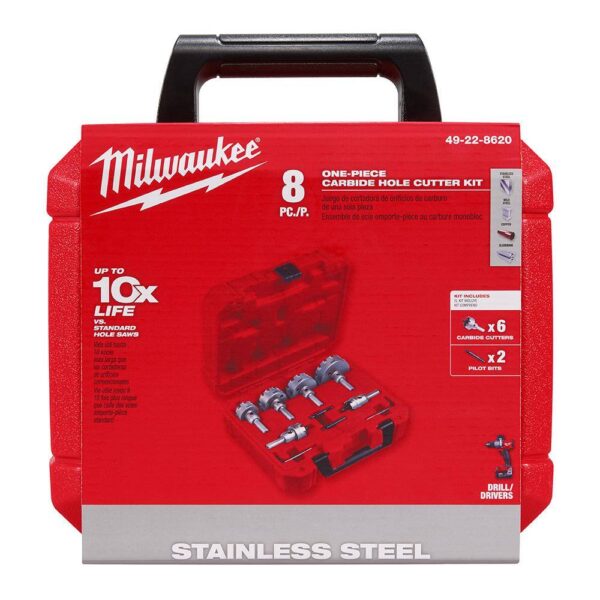 49-22-8620 Carbide Hole Cutter Kit (8-Piece) - Image 4