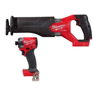 2953-20-2821-20 M18 FUEL 18-Volt Lithium-Ion Brushless Cordless 1/4 in. Hex Impact Driver and SAWZALL Reciprocating Saw