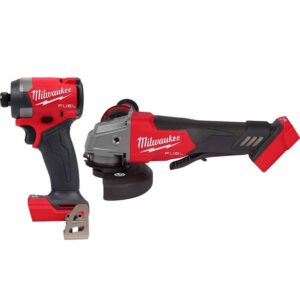2953-20-2880-20 M18 FUEL 18-Volt Lithium-Ion Brushless Cordless 1/4 in. Hex Impact Driver and 4-1/2 in./5 in. Grinder with Paddle Switch