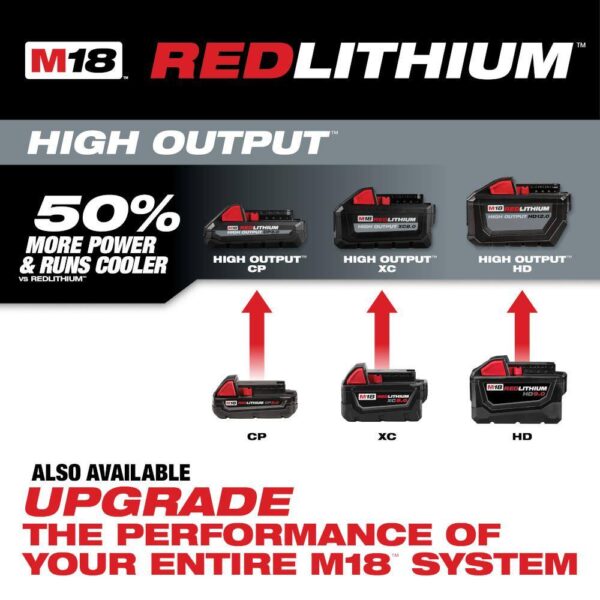 48-59-1850-2953-20 M18 18-V Lithium-Ion XC Starter Kit with One 5.0Ah Battery, Charger and 1/4 in. Hex Impact Driver - Image 6