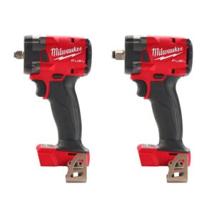 2854-20-2855-20 M18 FUEL Gen-2 18V Lithium-Ion Brushless Cordless 3/8 in.   1/2 in. Compact Impact Wrench with Friction Ring(2-Tool)
