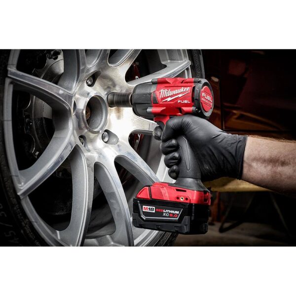 2962-20-48-11-1850 M18 FUEL Gen-2 18V Lithium-Ion Brushless Cordless Mid Torque 1/2 in. Impact Wrench with (1) 5.0 Ah Battery - Image 7