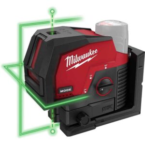 3622-20 M12 12-Volt Lithium-Ion Cordless Green 125 ft. Cross Line and Plumb Points Laser Level (Tool-Only)
