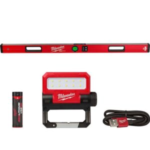 MLDIG48-2114-21 48 in. REDSTICK Digital Box Level with Pin-Point Measurement Technology and 550 Lumens LED Rechargeable Flood Light