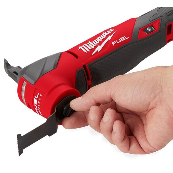 2836-21-49-10-9113 M18 FUEL 18V Lithium-Ion Cordless Brushless Oscillating Multi-Tool Kit W/ Multi-Tool Blade Kit (9-Piece) - Image 7