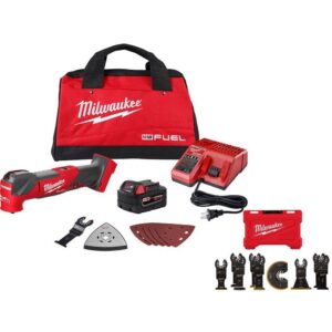 2836-21-49-10-9113 M18 FUEL 18V Lithium-Ion Cordless Brushless Oscillating Multi-Tool Kit W/ Multi-Tool Blade Kit (9-Piece)