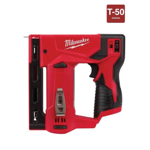 2540-21-2447-20 M12 12-Volt 23-Gauge Lithium-Ion Cordless Pin Nailer Kit with M12 12-Volt Lithium-Ion Cordless 3/8 in. Crown Stapler - Image 6