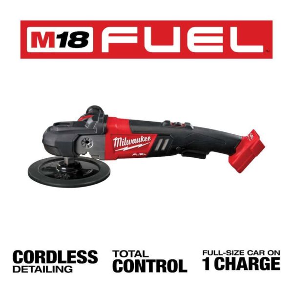 2738-20 M18 FUEL 18V Lithium-Ion Brushless Cordless 7 in. Variable Speed Polisher (Tool-Only) - Image 9