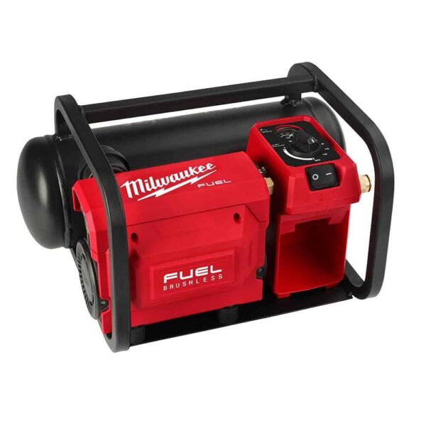 2840-20-48-73-2010 M18 FUEL 18-Volt Lithium-Ion Cordless 2 Gal. Compact Electric Quiet Air Compressor (Tool-Only) w/Clear Safety Glasses