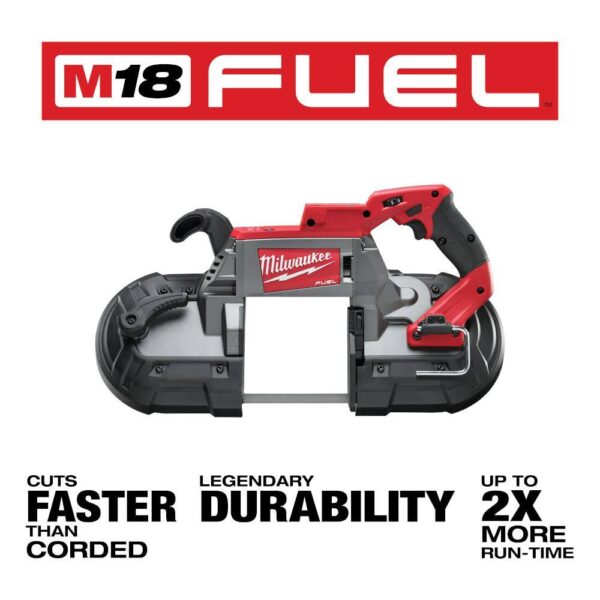2729-20-2880-20 M18 FUEL 18V Lithium-Ion Brushless Cordless Deep Cut Band Saw and 4-1/2 in./5 in. Grinder (2-Tool) - Image 4