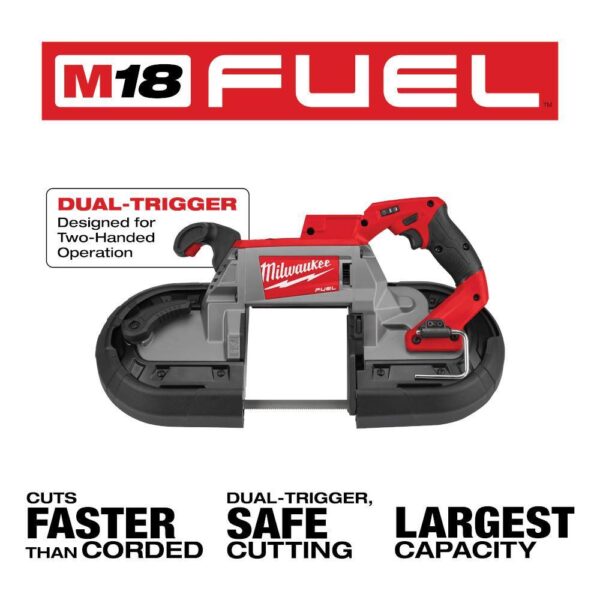 2729S-20 M18 FUEL 18V Lithium-Ion Brushless Cordless Deep Cut Dual-Trigger Band Saw (Tool-Only) - Image 3