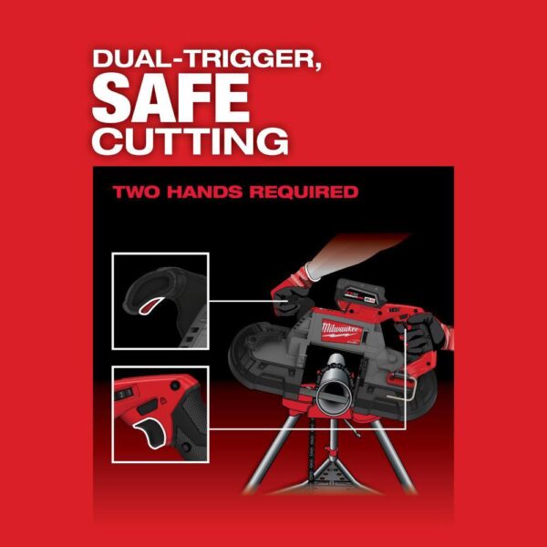 2729S-20 M18 FUEL 18V Lithium-Ion Brushless Cordless Deep Cut Dual-Trigger Band Saw (Tool-Only) - Image 6